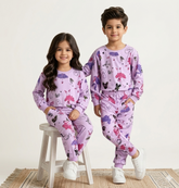 NEW PURPEL LOVE CUTE PRINT Printed Kids Wear
