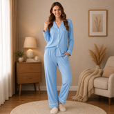 Women’s Sky Blue Premium Nightwear Pajama Set