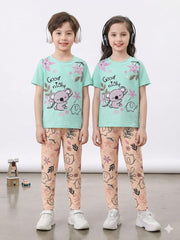 GOOD NIGHT BABY BLUE PRINTED KIDS WEAR