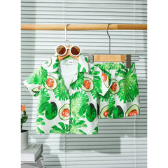 Baby/boy summer avocado printed shirt and short