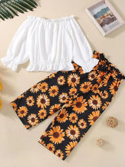 Baby Girl Classic Sunflower Top & Pant Set