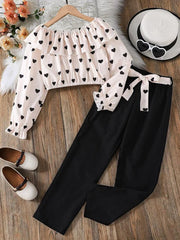 Baby Girl Pretty Heart Co-Ord Set