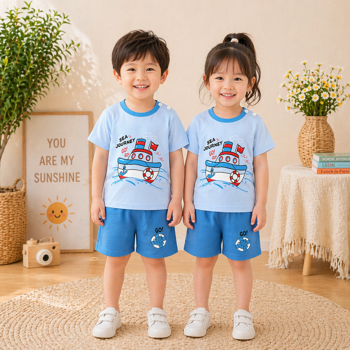 BLUE SEA JOURNEY KIDS SHORT SLEEVE KIDS WEAR