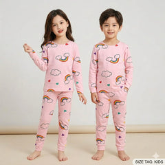Pink Rainbow Printed Kids Wear