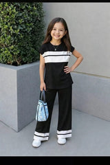 Black  Sando Panal Printed Kids Wear