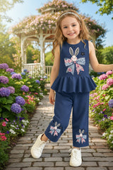 Blue Bunny Bloom Kids Pajama Set