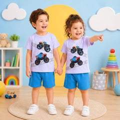 BLUE MONSTER TRUCK KIDS WEAR