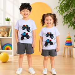 GREY MONSTER TRUCK KIDS WEAR