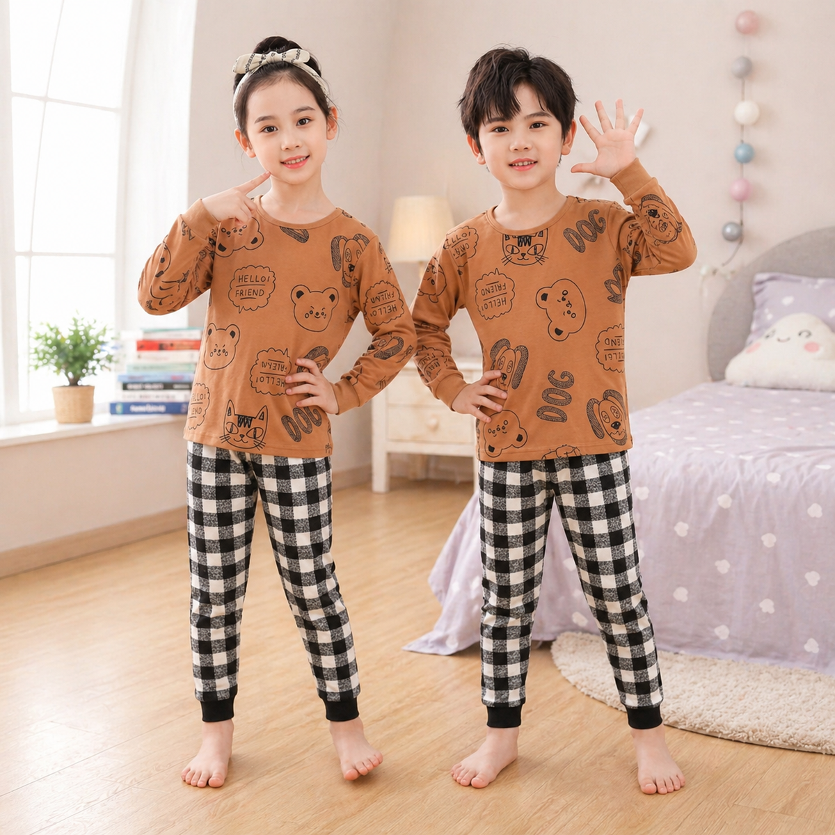 Hello Friends Kids Nightsuit