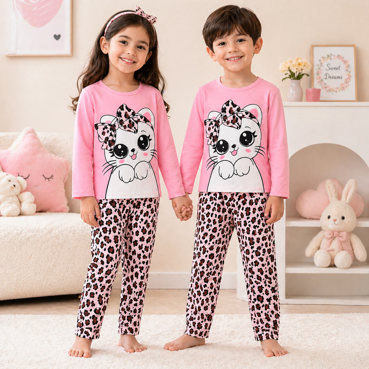 Pink Cat Kidswear